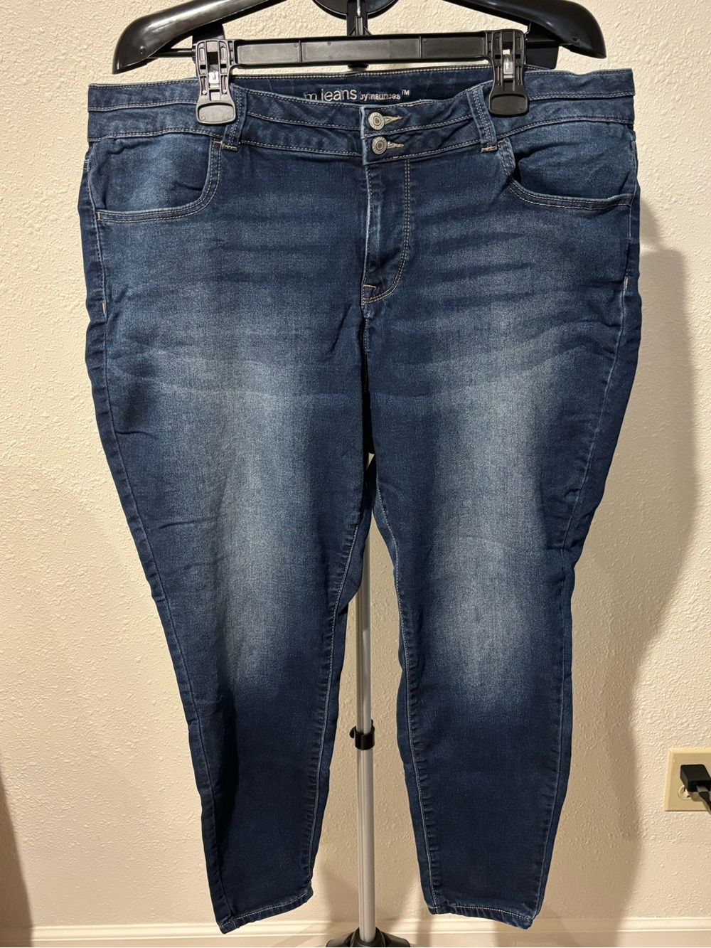 Maurices Dark Blue Skinny Jeans for Women